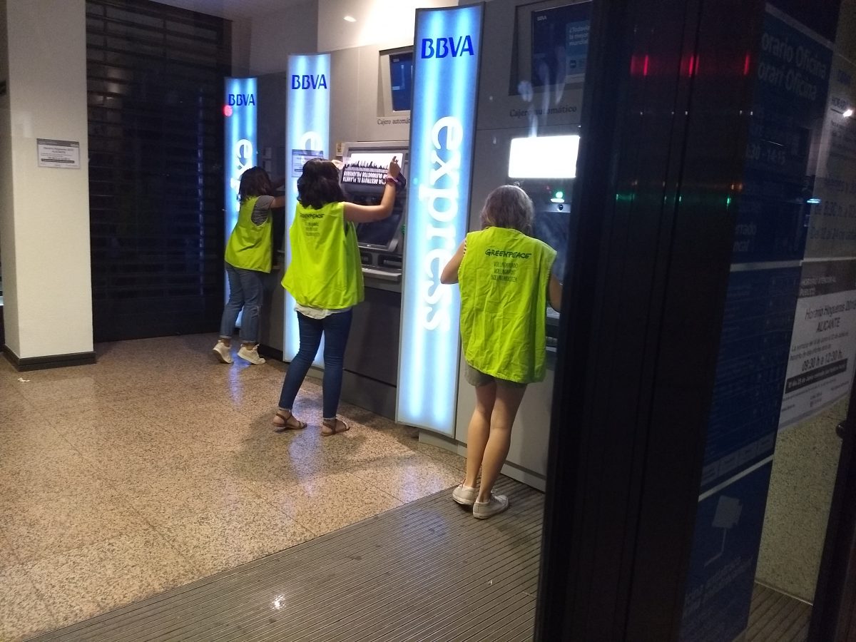 Actividad en Alicante en los cajeros de BBVA