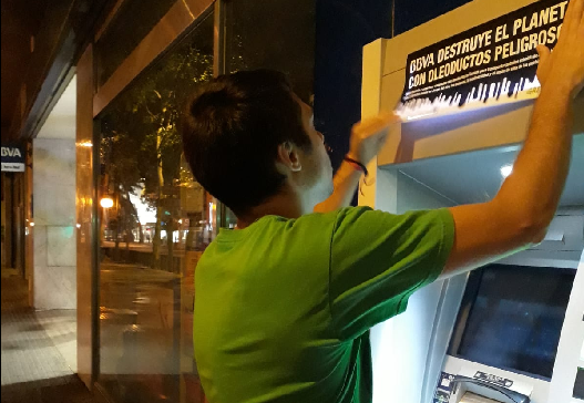 Actividad en los cajeros del BBVA de Córdoba