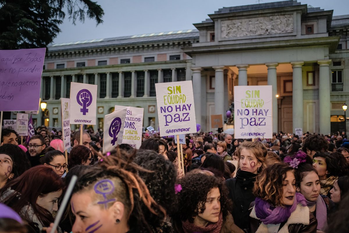 Manifestación 8M 2018 Greenpeace