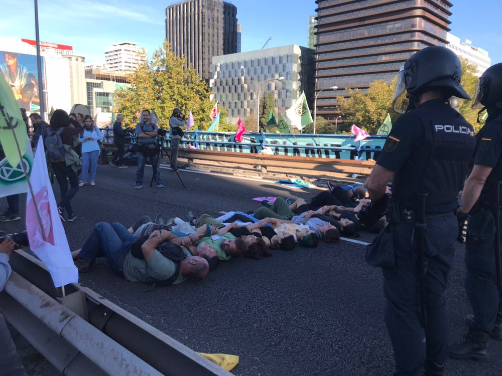 Activistas en Nuevos Ministerios