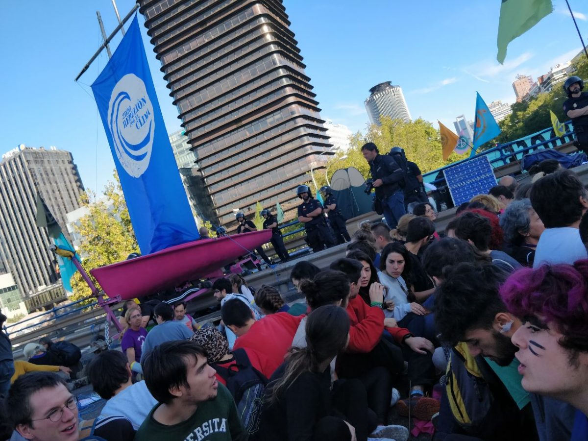 Activistas en Nuevos Ministerios