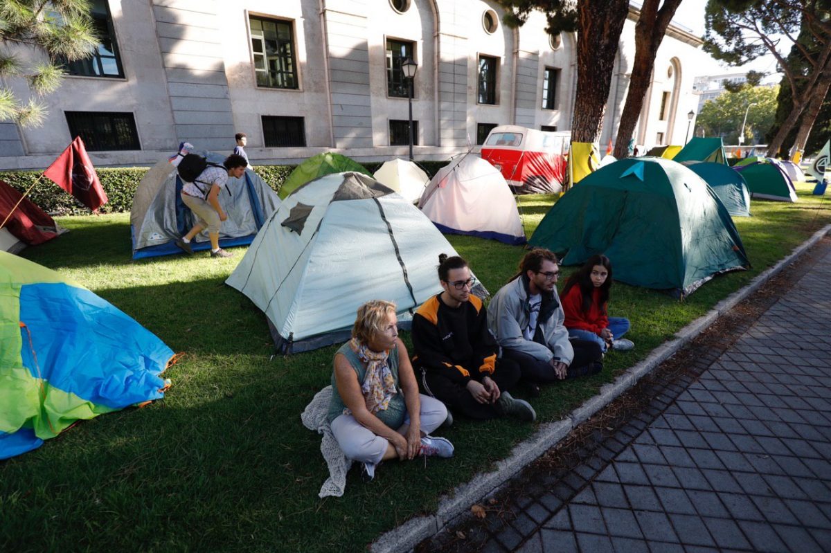Protesta por el clima en Nuevos Ministerios
