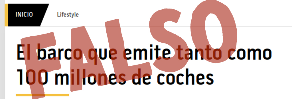 Mito contaminación barco