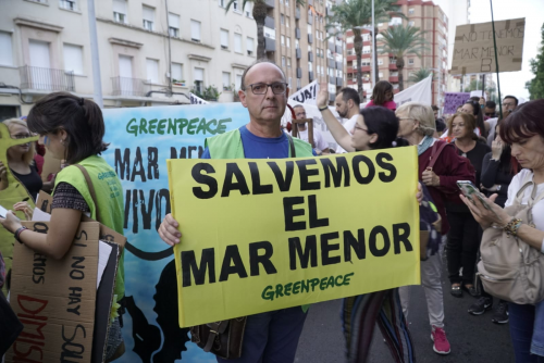 manifestación salvemos el mar menor