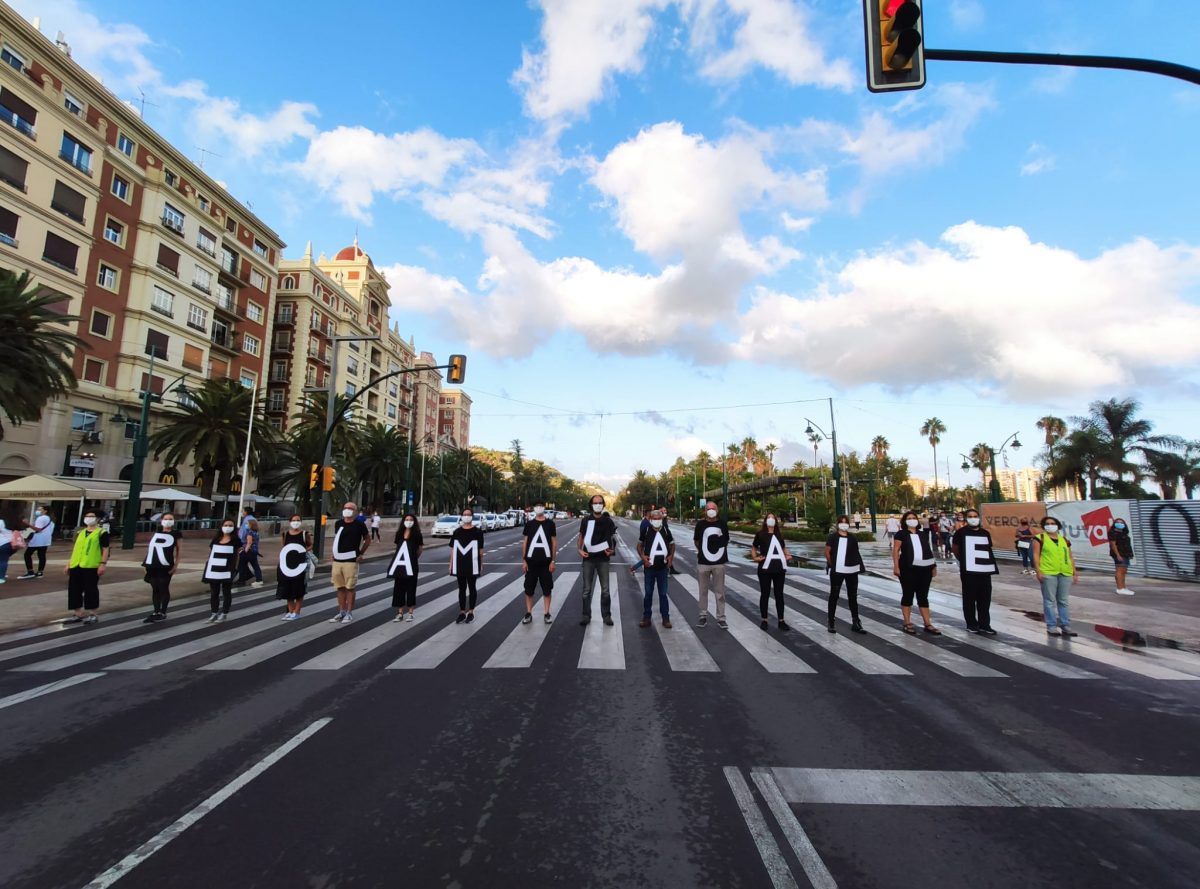 Actividad de movilidad sostenible en la ciudad de Málaga