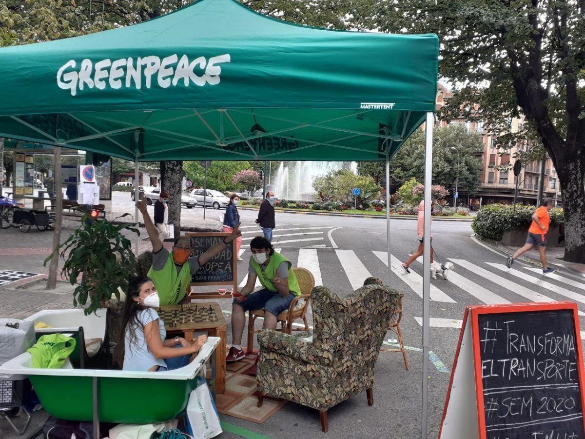Actividad en Pamplona durante la Semana de la Movilidad