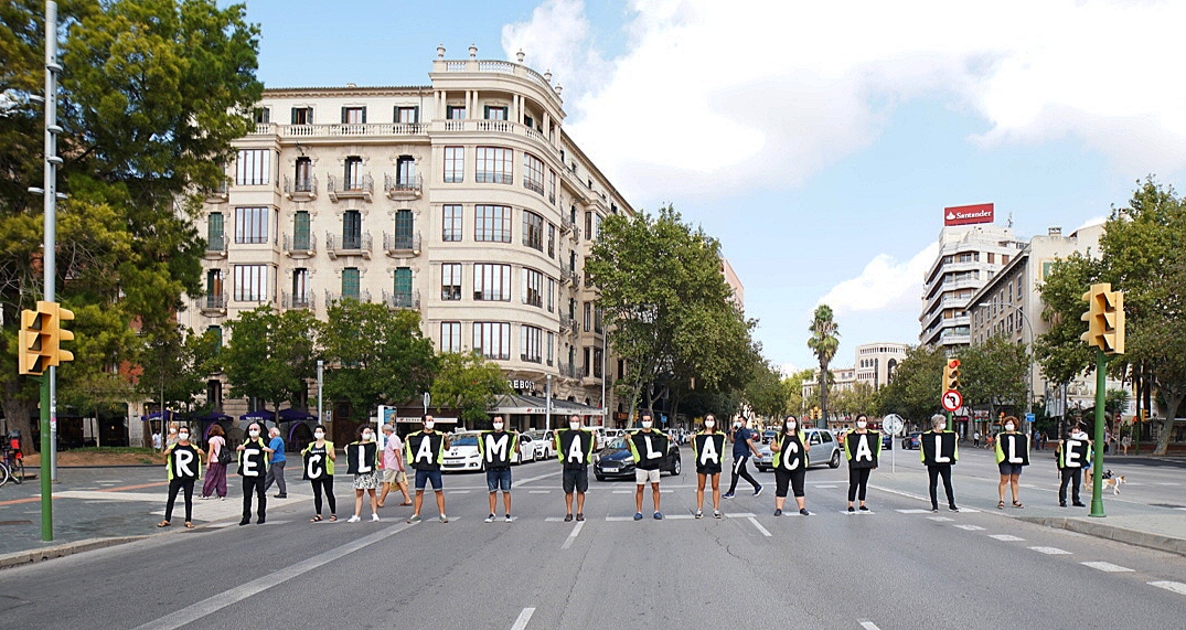 Voluntarios en Mallorca en la Semana Europea de la Movilidad 