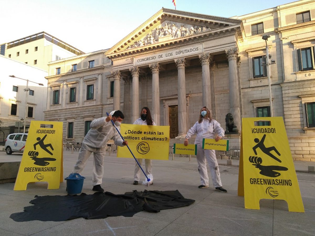 Protesta en el Congreso de los Diputados
