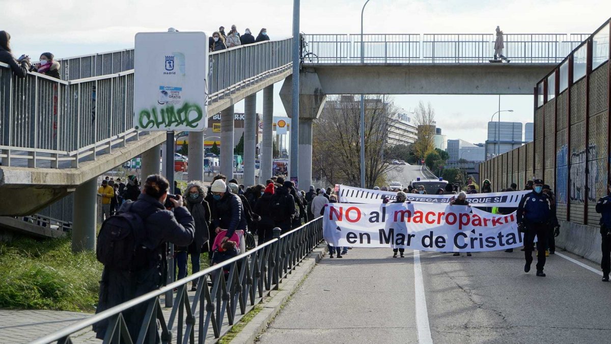 Plataforma contra el Parking de Mar de Cristal, Hortaleza, Madrid.