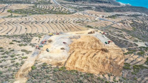 Inicio de las obras en la zona.