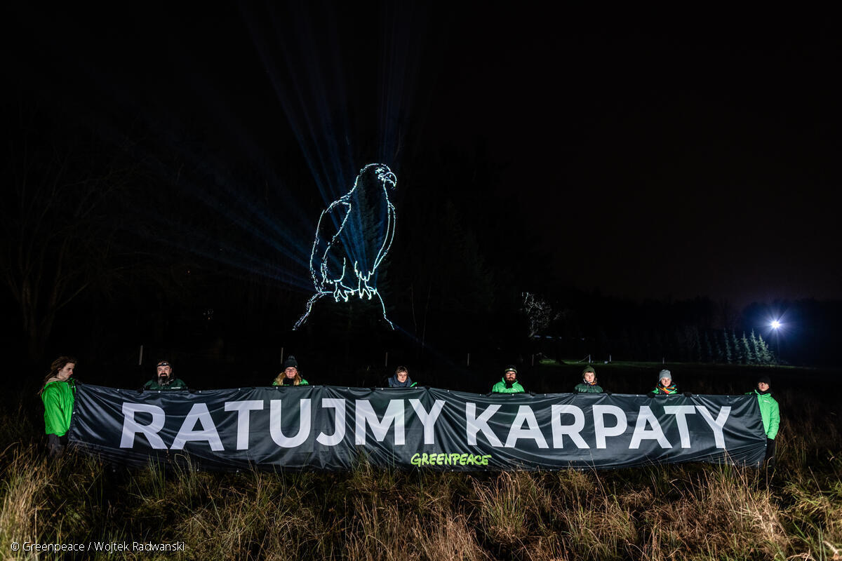 Light Painting Nature Action in Poland