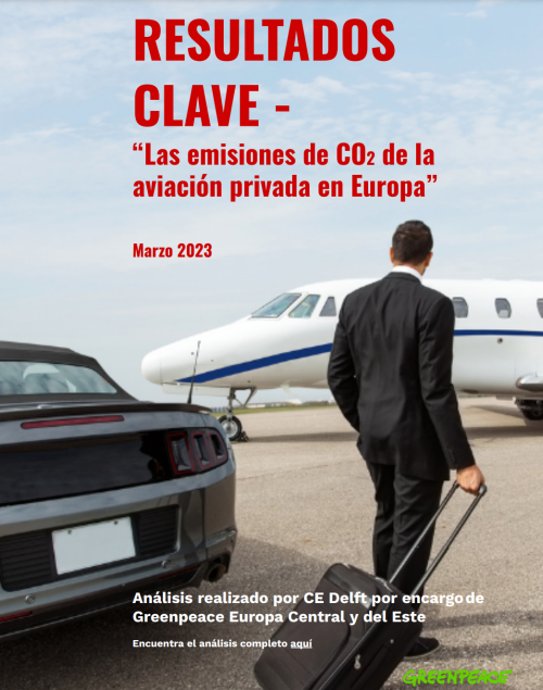 Las emisiones de CO2 de la aviación privada en Europa