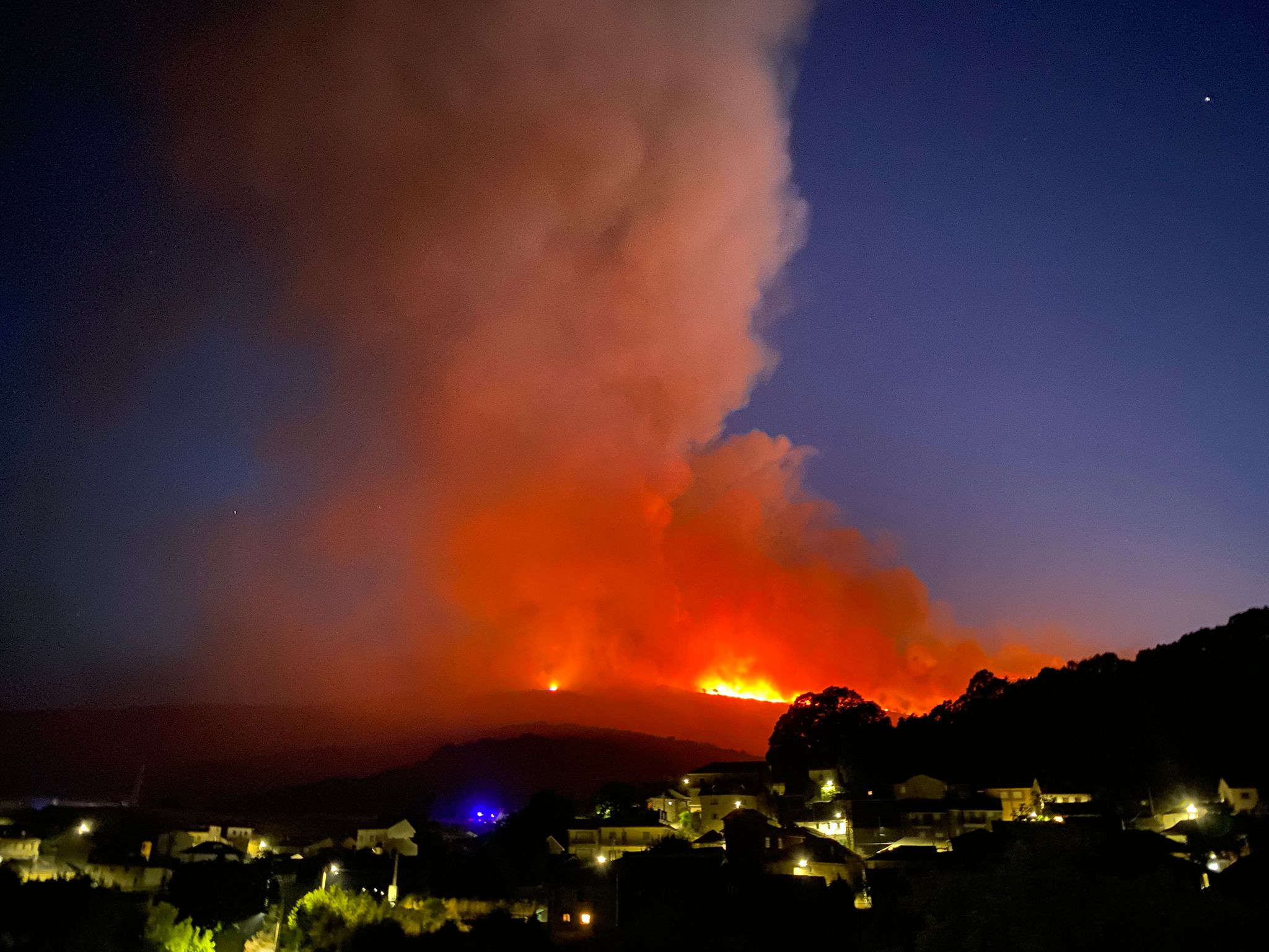 Incendio forestal. San Criprián de Sanabria