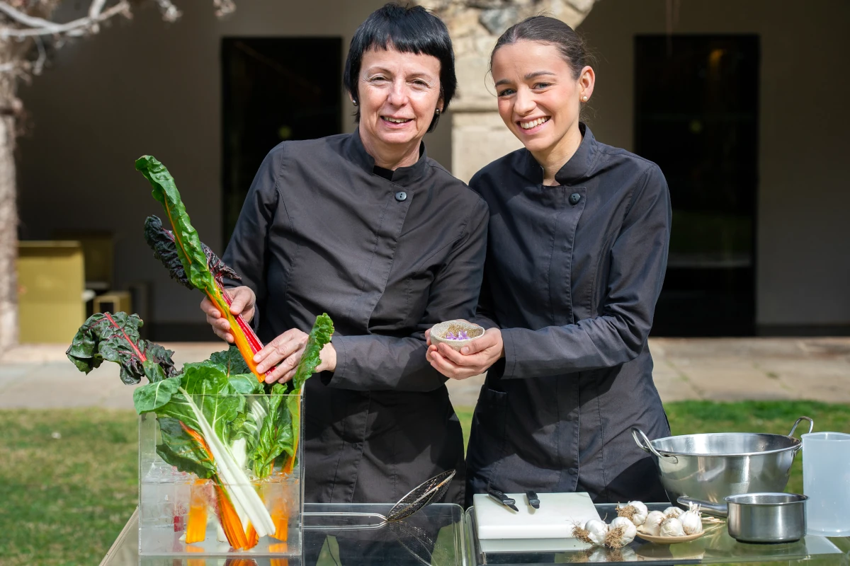 Fina Puigdevall eta Martina Puigvert